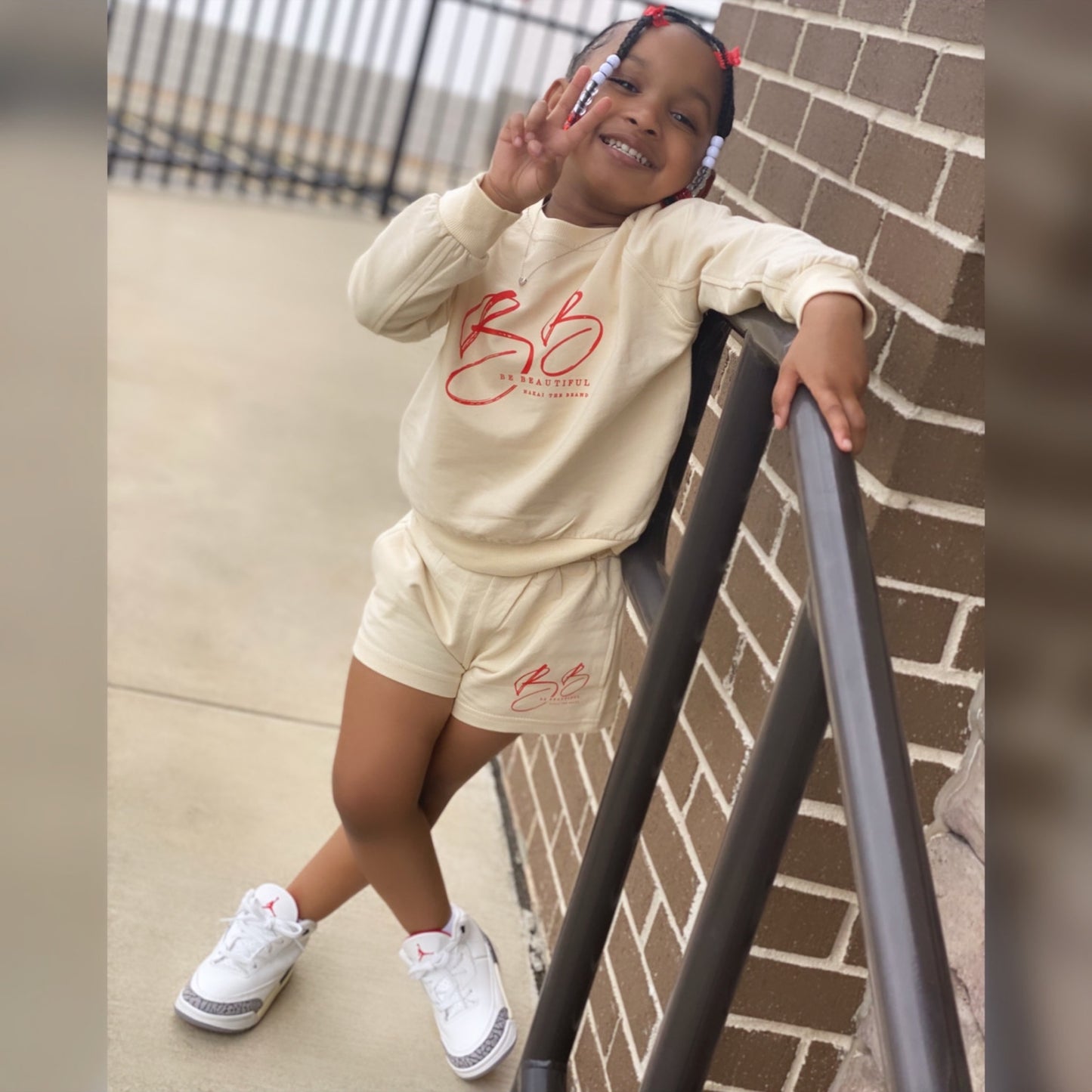 “Cool Kid” Set in Cream